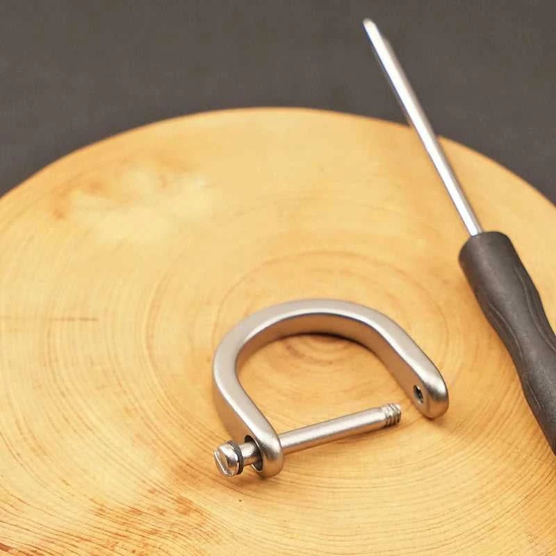 Titanium D Ring Key Shackle U Shape Key Ring Horseshoe Clasp For Car Fob DIY Leather Key Organizer Keychain The jack market .AU The jack market .AU Jewellery & Chains $ 47 14:29#Stainless steel 12mm