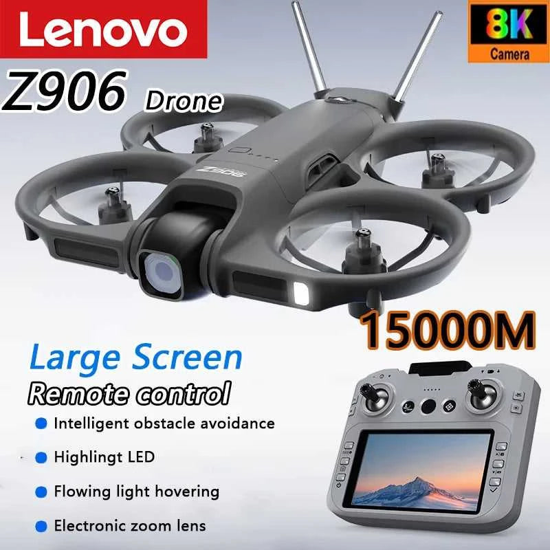 Lenovo Drone With 4.3-inch Large Screen 8k High-definition Aerial Photography Obstacle Avoidance Remote Control Quadcopter 2026 The jack market .AU The jack market .AU Drones $ 100 14:175#Black screen control