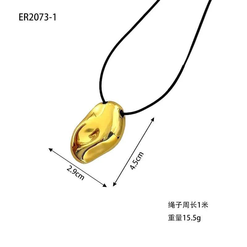 Fashion Spiral Heart-Shaped Pendant Necklace for Women Adjustable Long Black Wax Rope Clavicle Chain Charm Couple Birthday Gift The jack market .AU The jack market .AU Jewellery & Chains $ 48 200001033:200003757#5