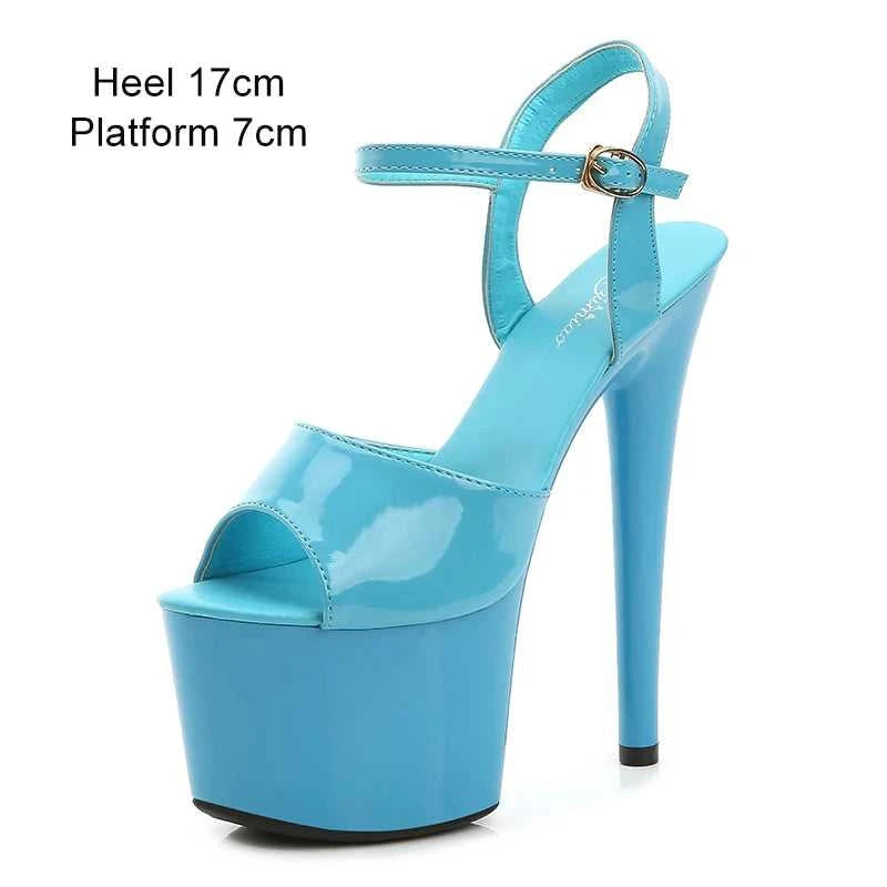 2022 Stripper Pole Dance Shoes High Heels Women Sexy Show Shoes Party Club 13 15 17CM Sandals Platform High-heeled Shoes Wedding The jack market .AU The jack market .AU Step Up Your Style: Trendy Shoes for Every Occasion! $ 94 14:366#Blue leopard;200000124:3434