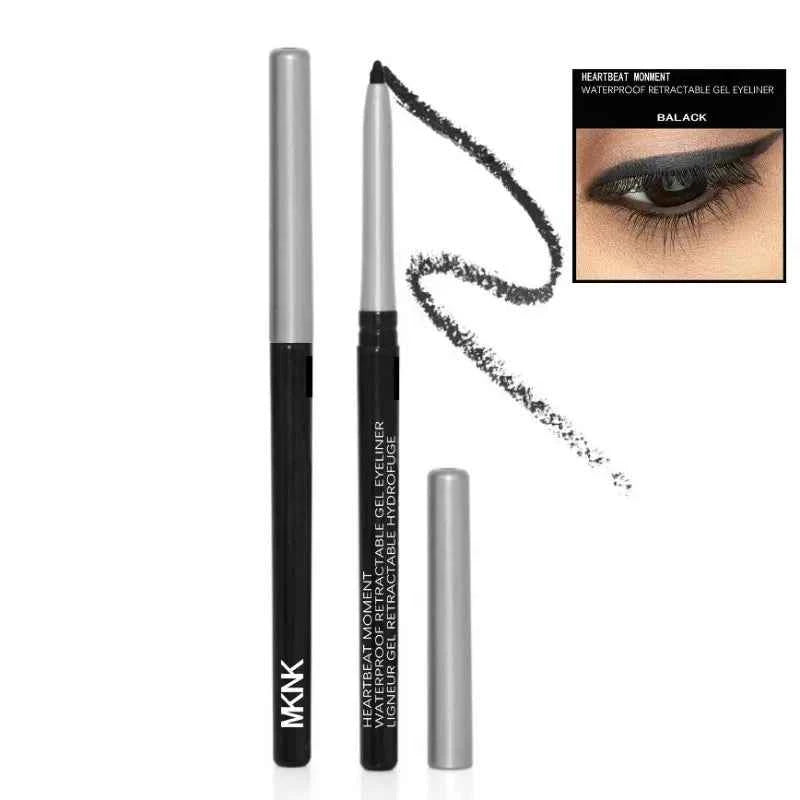 Strong Black Long-lasting Waterproof Gel Eyeliner Pencil Smooth Quick-drying Easy Color Glue Eyeliner Pen Eye Makeup Cosmetics