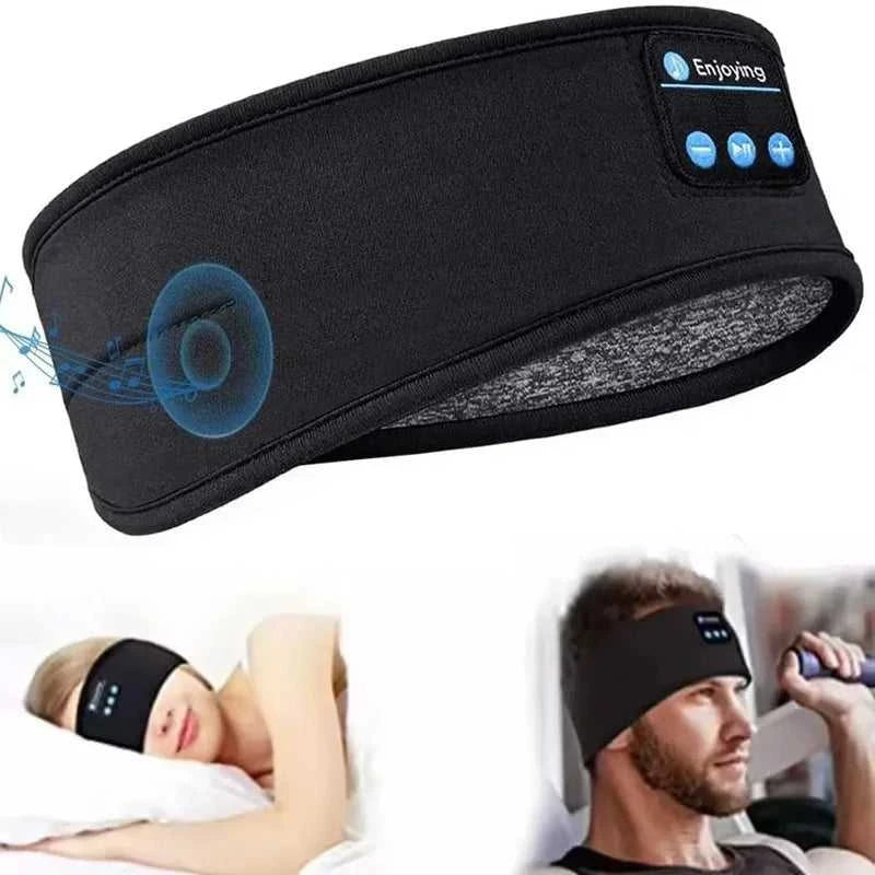 Bluetooth Earphones Sports Sleeping Headband Elastic Wireless Headphones Music Eye Mask Wireless Bluetooth 5.0 Headset Headband The jack market .AU The jack market .AU Accessories Electronics $ 53 14:193#Black