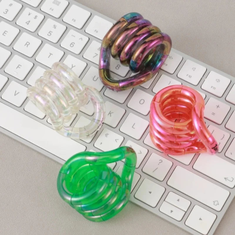Official Genuine Twist Music Warm Transformation Adult Stress Relief Tool Adhd Concentration Training Finger Toy
