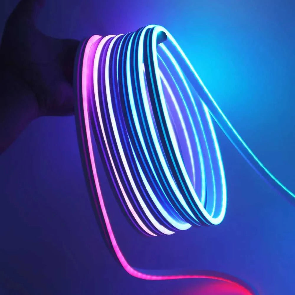 12V 24V RGB Neon Light LED Strip Addressable WS2811 84LEDs/m 6x12mm Flex Silicone Rope Rainbow Lamp Home Decoration Waterproof The jack market .AU The jack market .AU Home $ 51 136:9131245839#12V 1m
