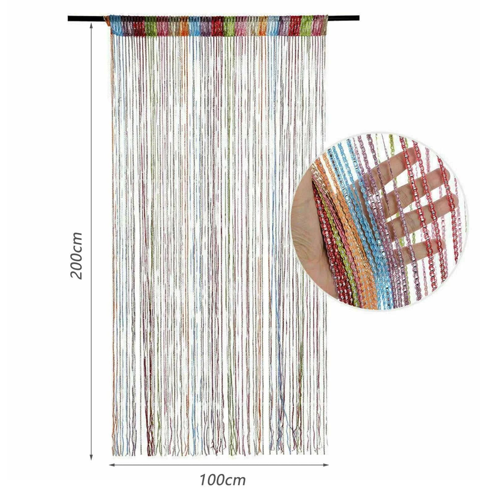 Door String Curtains Fringe Room Divider Curtains for Living Room Divider Decoration The jack market .AU The jack market .AU Home $ 55 14:202010806#White;200007763:201441035#CN