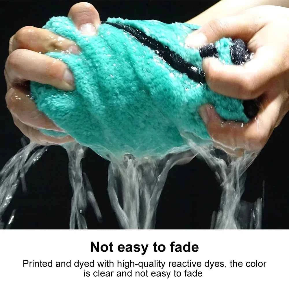 Portable 1200GSM Super Soft Premium Microfiber Drying Cltoth Ultra Absorbancy Aqua Deluxe Car Wash Towel 40x40cm