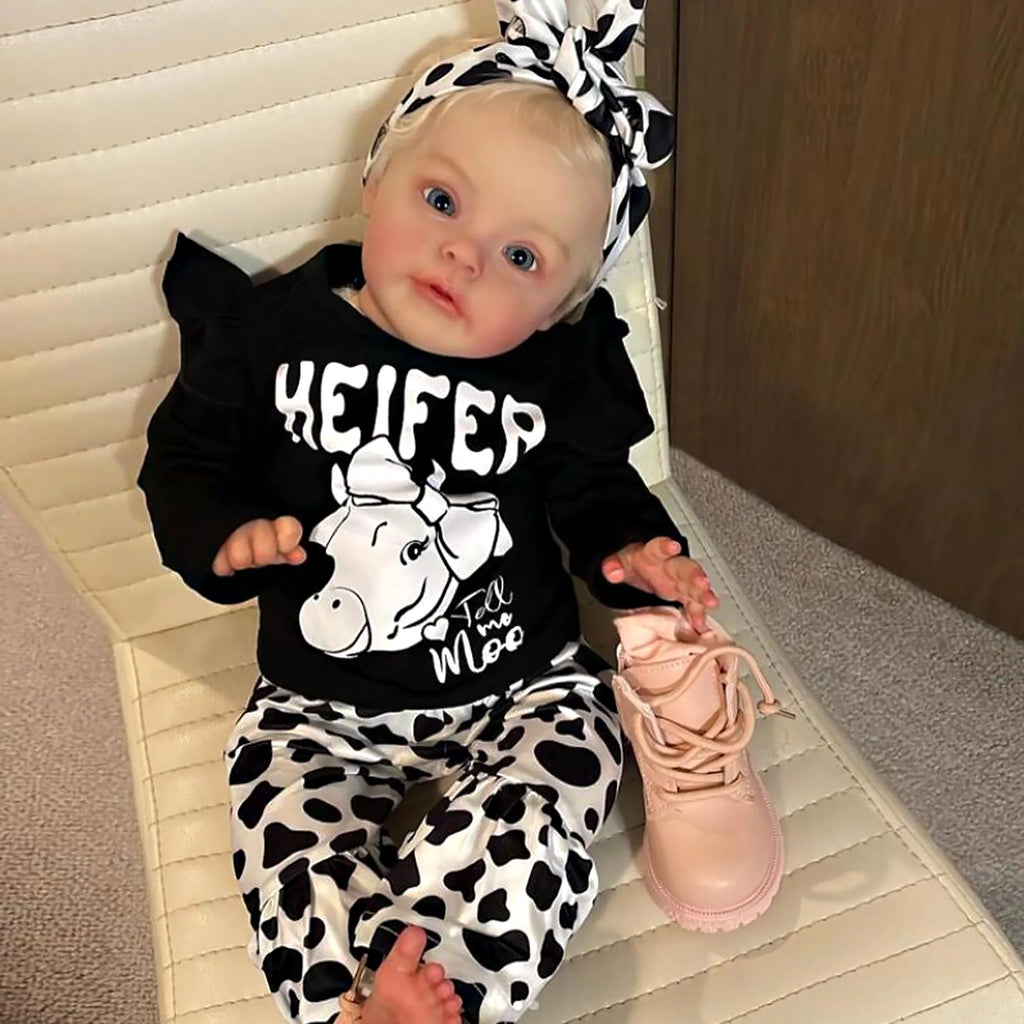 Reborn Dolls 18 Inch Sue-sue 3D Painted Cute Bebe Reborn Doll With Rooted Hair Doll Toys For Children Muñecas Reborn
