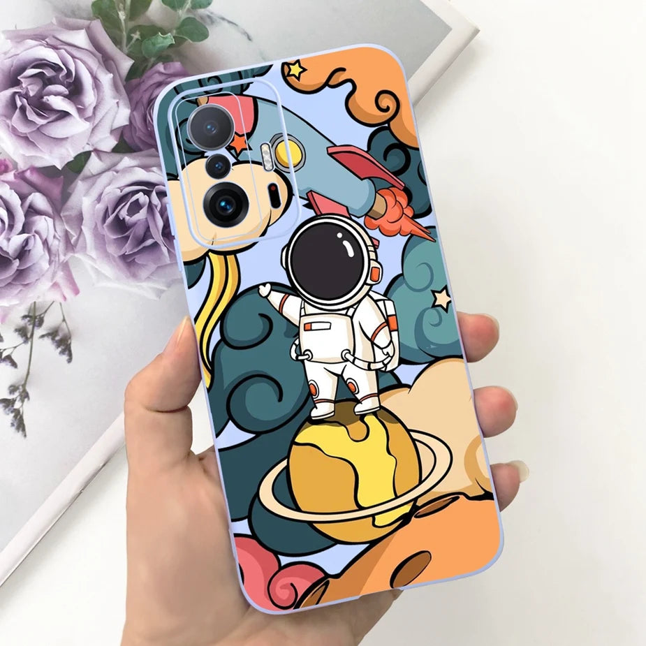 Xiaomi 11T Pro Case - Cute Cartoon Design, Soft Silicone Protection for Xiaomi Mi 11T Pro & 11TPro