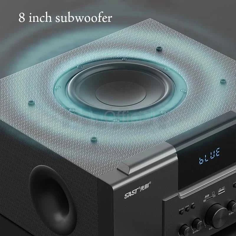 160W Home Theater Set 4Ω Bluetooth Speaker 8 Inch Subwoofer 5.1 Sound System Audio Set For Karaoke TV Living Room KTV Studio The jack market .AU The jack market .AU Accessories Electronics $ 1048 14:348#1Set x Mic