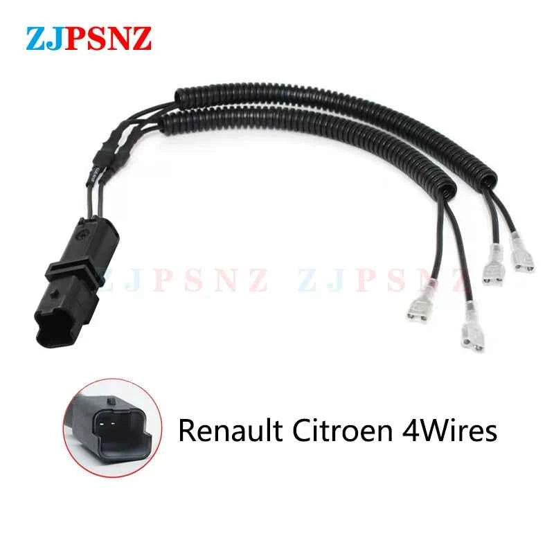 Auto Horn Plug 4 Wires Corrugated Tube Dedicated Snail Horn Socket Conversion Plug Car Speakers Single Horn Refit Double Horn