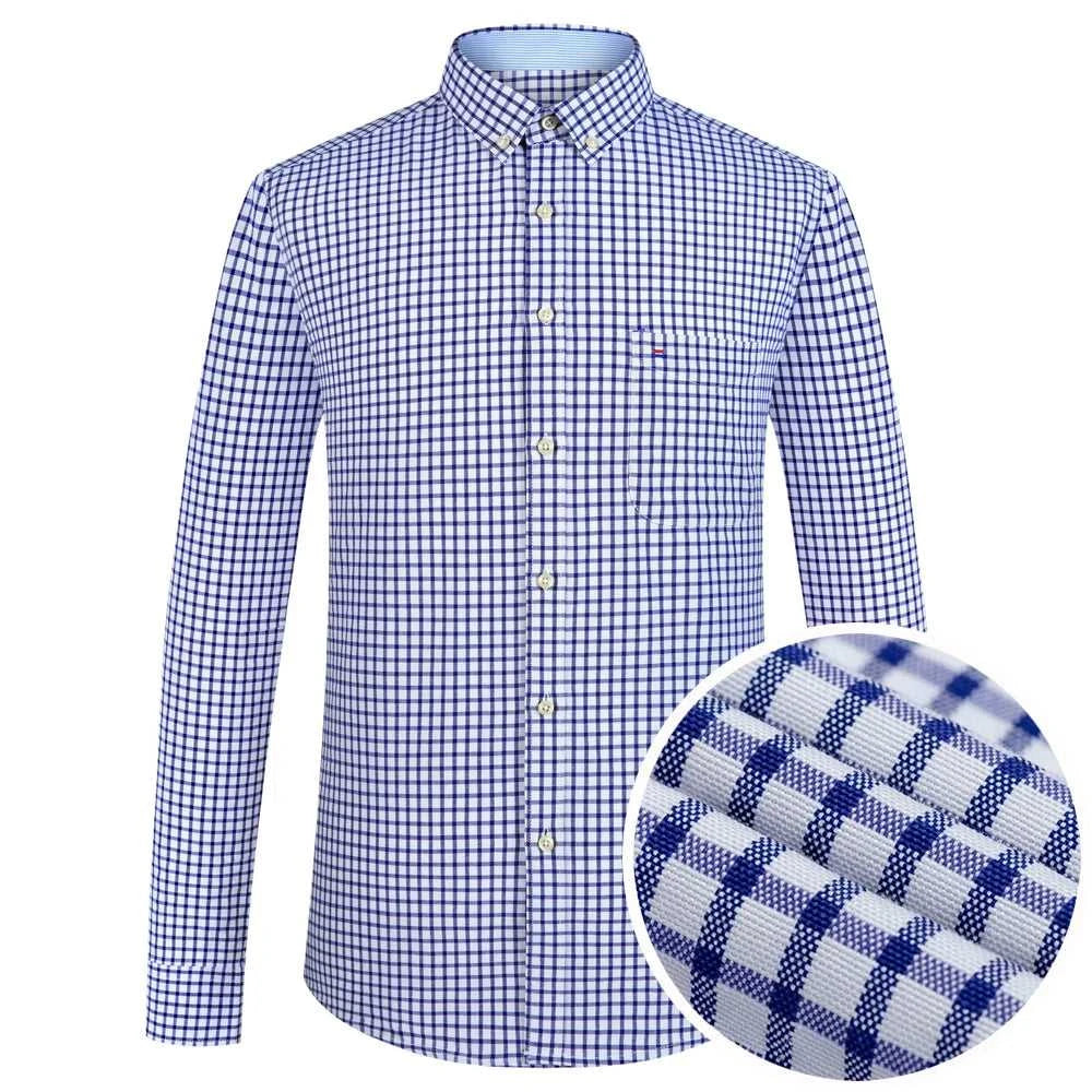 Men's Plaid Oxford Work Casual Button Down Shirts with Pocket Cotton Blend Spring Autumn Long Sleeve Regular Fit Gingham Shirt The jack market .AU The jack market .AU Men Fashion $ 41 14:202520811;5:200000338