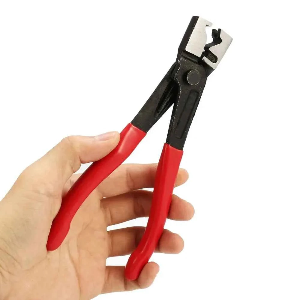 45/80/130pcs Stainless Steel Ear Clamps, Worm Drive Hose Clips, Fuel & Water Pipe Clamps + 1pc Clamp Pliers