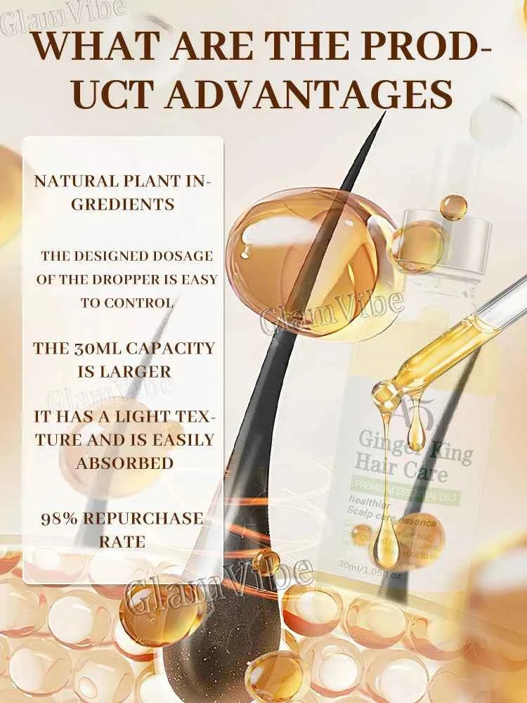 Revitalize Hair Oil Treatment - Non-Irritating Formula for Thicker Hair