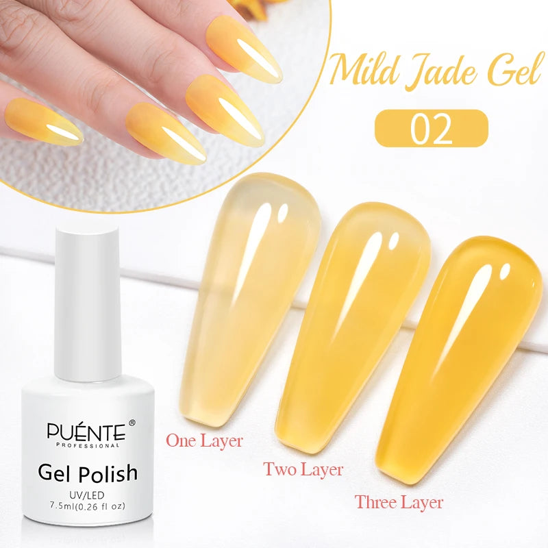 PUENTE Cat Eye Magnetic Gel Nail Polish - Vibrant Starry Galaxy Effect, Soak Off UV, 7.5ML