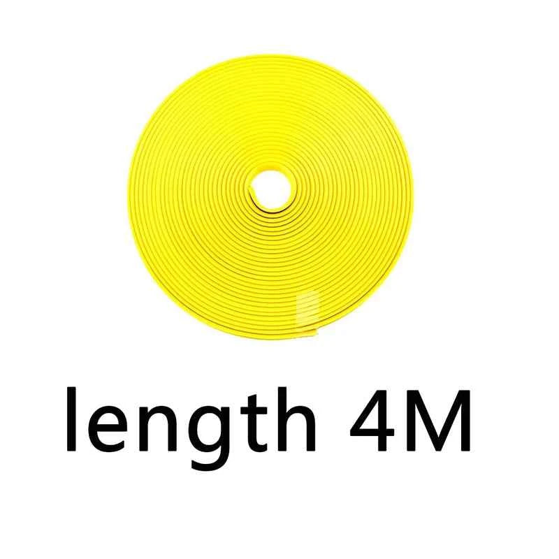 8M Car Wheel Rim Blades Protector Line Tire Guard Decorative Strip Rubber Moulding Trim More Color Car Sticker Styling