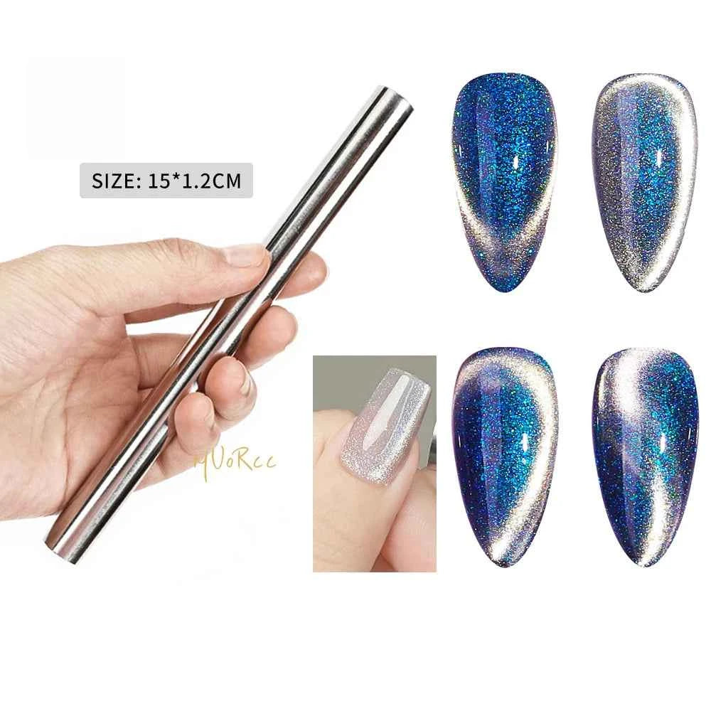 StrongCat Cat Eye Magnet Stick for UV Gel Polish - Multi-Functional Nail Art Decoration Tool