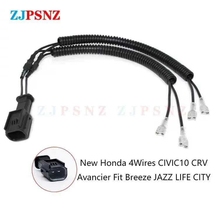 Auto Horn Plug 4 Wires Corrugated Tube Dedicated Snail Horn Socket Conversion Plug Car Speakers Single Horn Refit Double Horn