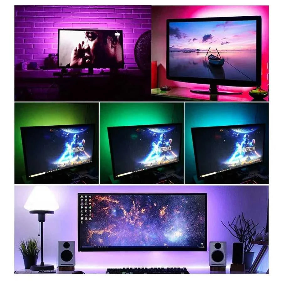 Smart Led Lights Strips 5V 5050 Rgb Ice String Fairy Lights Bar Lighting Bluetooth App Control Adhesive Usb Led Ribbon Tape Lamp The jack market .AU The jack market .AU Home $ 74 136:9131281595#24KEY Bluetooth;200007763:201336100;249:200006305#None Waterproof;380:200746124#30m-1181.1Inch