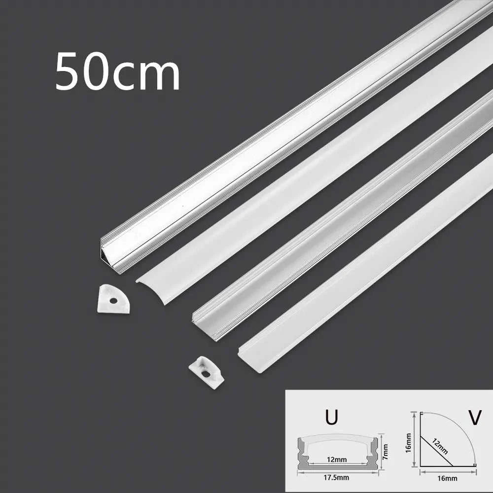 LED aluminum channel 0.5m, for 3528 5630 5050 LED strip U/V shape LED aluminum channel milk white cover/transparent cover The jack market .AU The jack market .AU Home $ 48 136:202135821#U 90 degree corner;14:10#4pcs