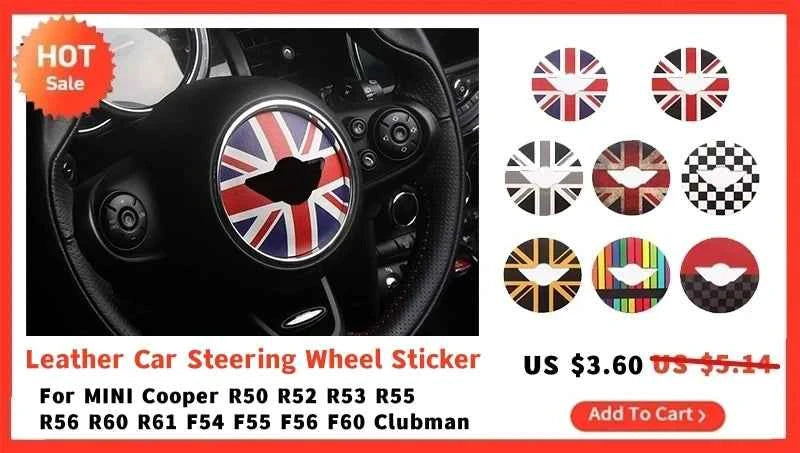 2Pcs Car Sticker For MINI COOPER R56 R55 R60 R61 Countryman F55 F56 F60 Crystal Epoxy Interior Accessory Car Door Handle Sticker