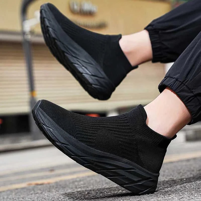 MAEDEF Men's Running Shoes Lightweight Breathable Mesh Elastic Comfortable Durable Fashion Casual Hot Selling Sports Sneakers The jack market .AU The jack market .AU Step Up Your Style: Trendy Shoes for Every Occasion! $ 78 14:173#All Black;200000124:3116