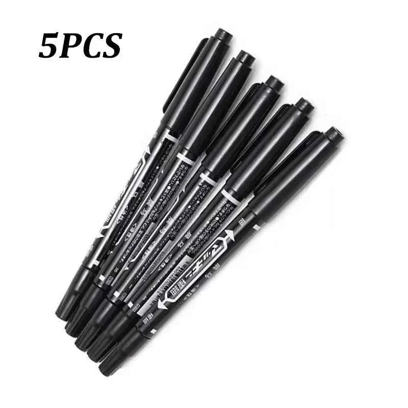 10/5pcs Dual-Tip Tattoo Skin Markers Pen Ink Waterproof Marker Pen Tattoo Supply for Permanent Makeup Life Office Supplies