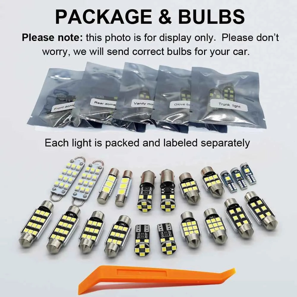 ZITWO 9Pcs Car Indoor Lamp For Honda Civic 8 MK8 8th Generation 2006 2007 2008 2009 2010 2011 LED Bulb Interior Plate Light Kit