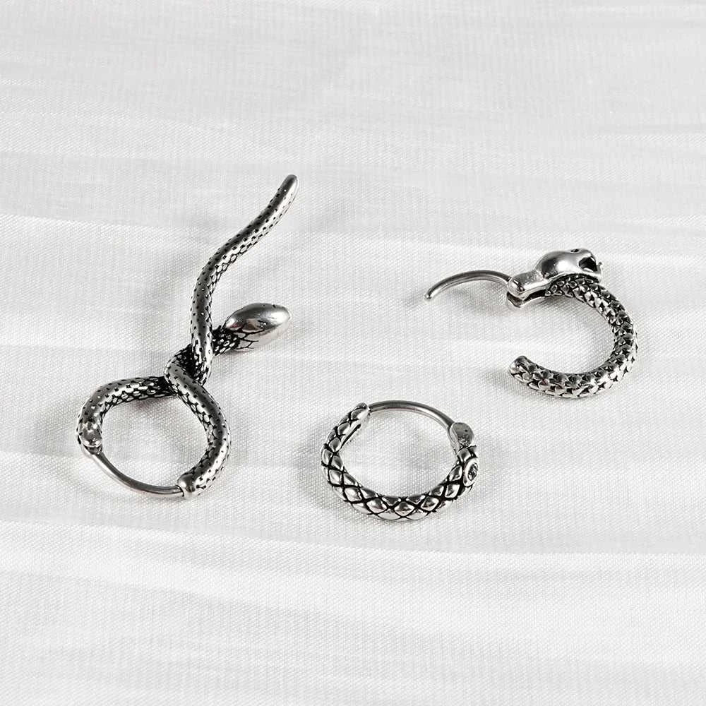 1PC Surgical Steel Retro Irregular Ear Stud Punk Style Cross Twine Snake Ear Cartilage Earrings Body Piercing Jewelry The jack market .AU The jack market .AU Jewellery & Chains $ 47 200000783:29#1PC;200001034:361187#Style 4