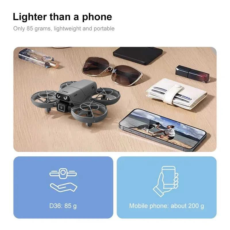 Lenovo D36 Drone 4K HD 8k Triple Camera FPV Brushless Motor Obstacle Avoidance Foldable RC Quadcopter Professional Aerial The jack market .AU The jack market .AU Drones $ 131 14:691#D36-Gery-4K-1B