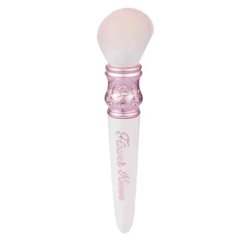 Flower KnowShell Jewel Butterfly Blush Brush - Cloud-Shaped Angled Bristles for Flawless Application