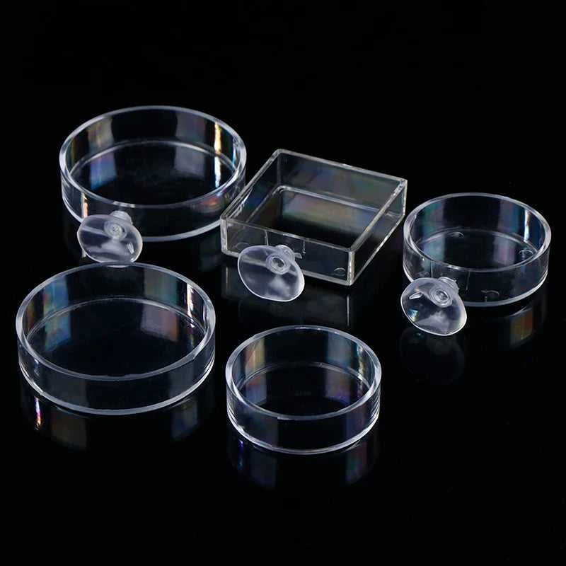 【F】Aquarium Feeder Acrylic Transparent Fish Round Square Dishes Shrimp Food Box Fish And Shrimp Feeding Accessories The jack market .AU The jack market .AU Fishing Gear $ 22 14:691#E