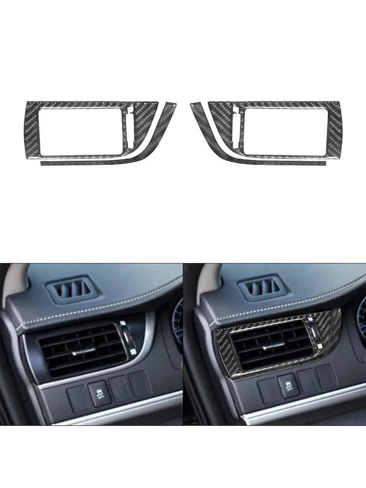 Carbon Fiber Material Black Stickers Cover Trim For Toyota Camry 2012 2013 2014 Car Interior Decorative Accessories