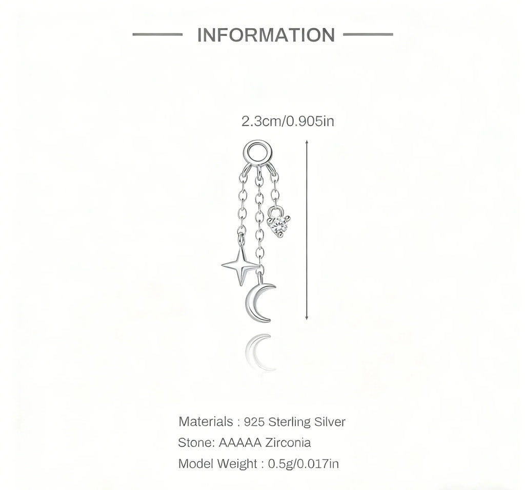 AIDE 925 Sterling Silver 1Pc Mini Shiny Heart/WaterDrop For Women Cartilage Piercing Earring INS Classic Pendant Tassel Gifts The jack market .AU The jack market .AU Jewellery & Chains $ 54 200000226:200006154#26;200001034:361180#1 piece