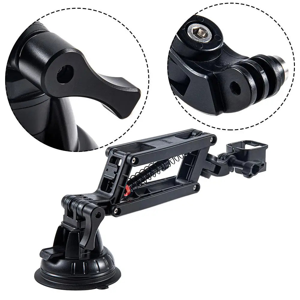 Camera Bracket Anti Shake Z-axis Holder Stabilizer For DJI OSMO Pocket 3/Insta360 X4 Camera Accessory Car Suction Cup Mount