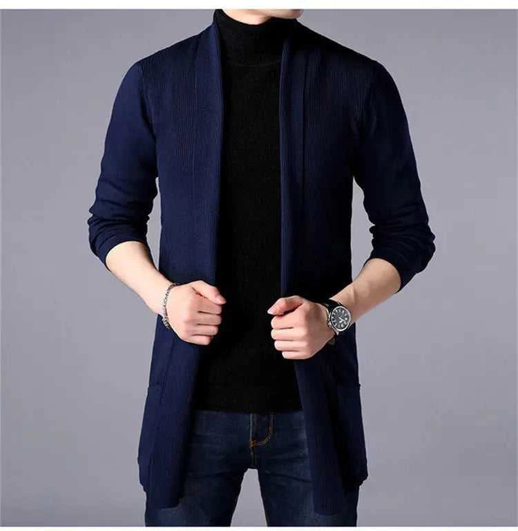 Men Cardigan Sweater Jacket 2024 Autumn New Men Slim Fit Long Knitted Cardigan Jacket Solid Color Casual Sweater Cardigan Jacket The jack market .AU The jack market .AU Men Fashion $ 49 14:200006151;5:4183#Asian M 47-55kg