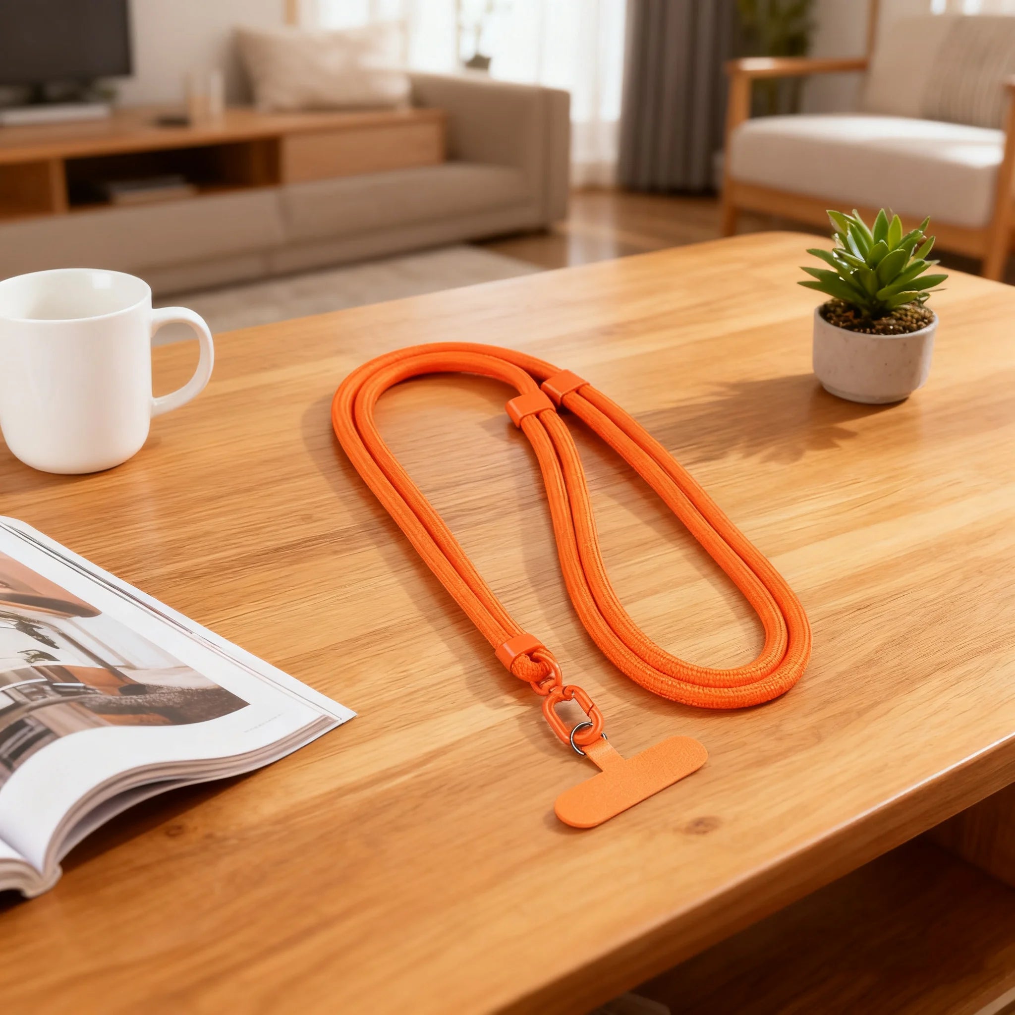 Universal Phone Lanyard - Adjustable Crossbody Neck Strap with Anti-Drop Clip & Portable Wrist Strap
