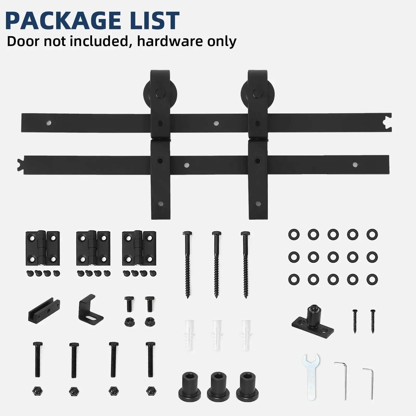 Heavy Duty Bi-Folding Sliding Barn Door Hardware Kit Quiet Side-Mounted Roller – 2/4 Bifold Doors For Closet Laundry Bedroom The jack market .AU The jack market .AU Home $ 150 14:350850#72in for 4 Doors;200007763:201336101