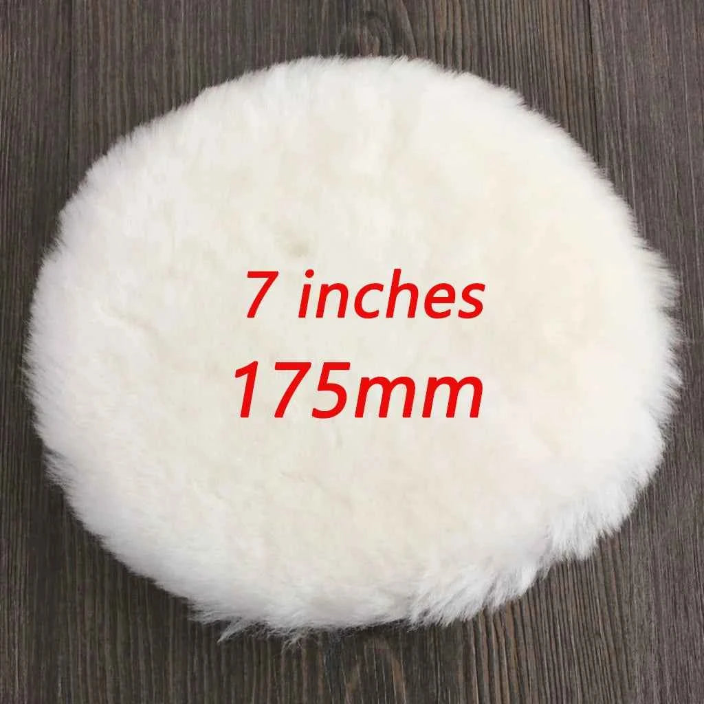 5Pcs Car Polishing Pad Wool Polishing Disc Car Body Waxing Buffing Pad Paint Care Polisher Pad Car Cleaning Tools 3/4/5/6/7 Inch