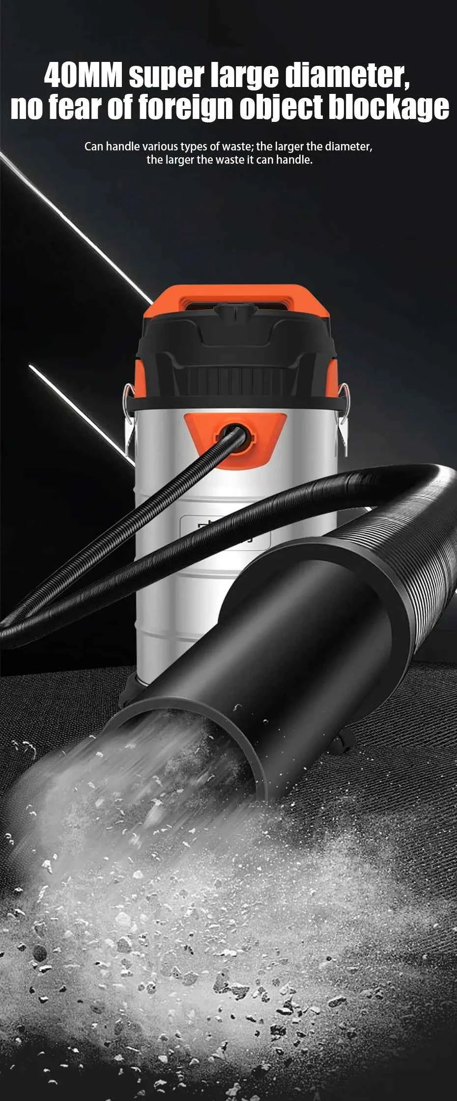 Wet and Dry Vacuum Cleaner Multi-functional High-power Vacuum Cleaner Suitable for Home Car and Commercial Industrial Cleaning