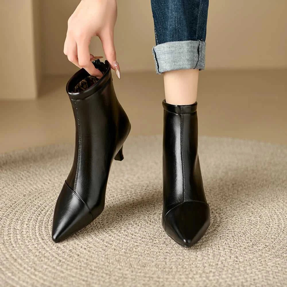 Pointed Toe Women Ankle Boots Ladies Slim Short Shoes Low Heels Party Dress Kitten Heel Booties Winter Autumn Zapatos Mujer The jack market .AU The jack market .AU Step Up Your Style: Trendy Shoes for Every Occasion! $ 100 14:771;200000124:100010487