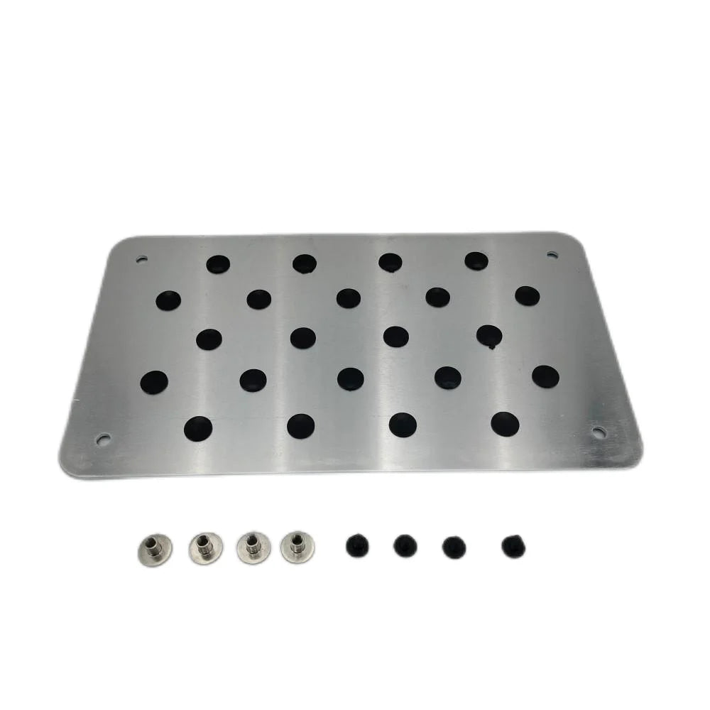 Aluminum alloy Car Non-slip Plate Carpet pedal Floor Mat Environmental Rubber Car Accessories Styling