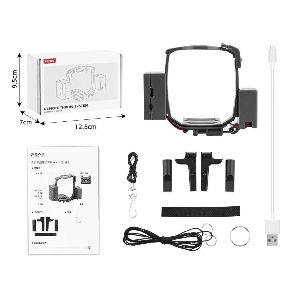 BRDRC AirDrop Dropping System for DJI Mavic 2 Pro/Zoom Drone Ring Gift Deliver Life Rescue Delivery Device Dispenser Thrower The jack market .AU The jack market .AU Drones $ 84 14:200006151#Thrower