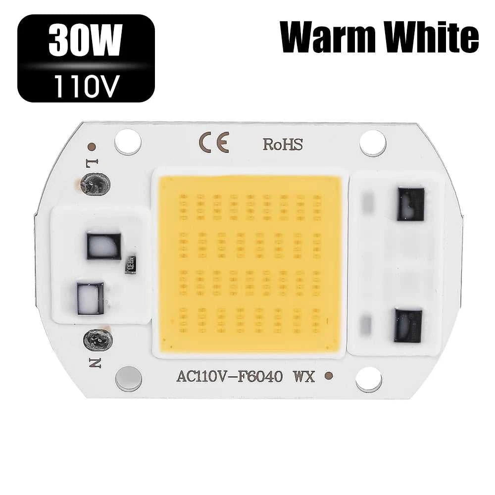 COB Chip LED Lamp 110V 220V 20W 30W 50W Smart IC No Need Driver Lampada LED Bulb Lamp for Flood Light Spotlight DIY Lighting The jack market .AU The jack market .AU Home $ 49 136:200002572#20W 220V warm