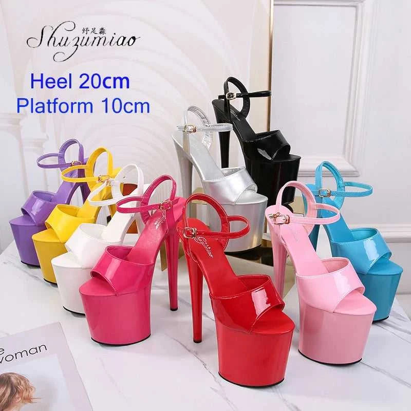 2022 Stripper Pole Dance Shoes High Heels Women Sexy Show Shoes Party Club 13 15 17CM Sandals Platform High-heeled Shoes Wedding The jack market .AU The jack market .AU Step Up Your Style: Trendy Shoes for Every Occasion! $ 94 14:366#Blue leopard;200000124:3434
