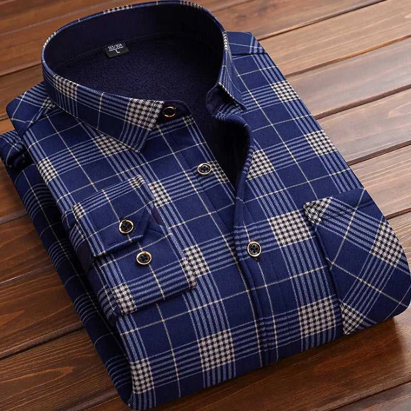 High Quality Men's Clothing 2026 Men Long Sleeve Thick Warm Shirt Tops Fashion Men Print Handsome Versatile Shirts Formal Shirts The jack market .AU The jack market .AU Men Fashion $ 43 14:771#6F HB622;5:4183#3XL(80-90KG)