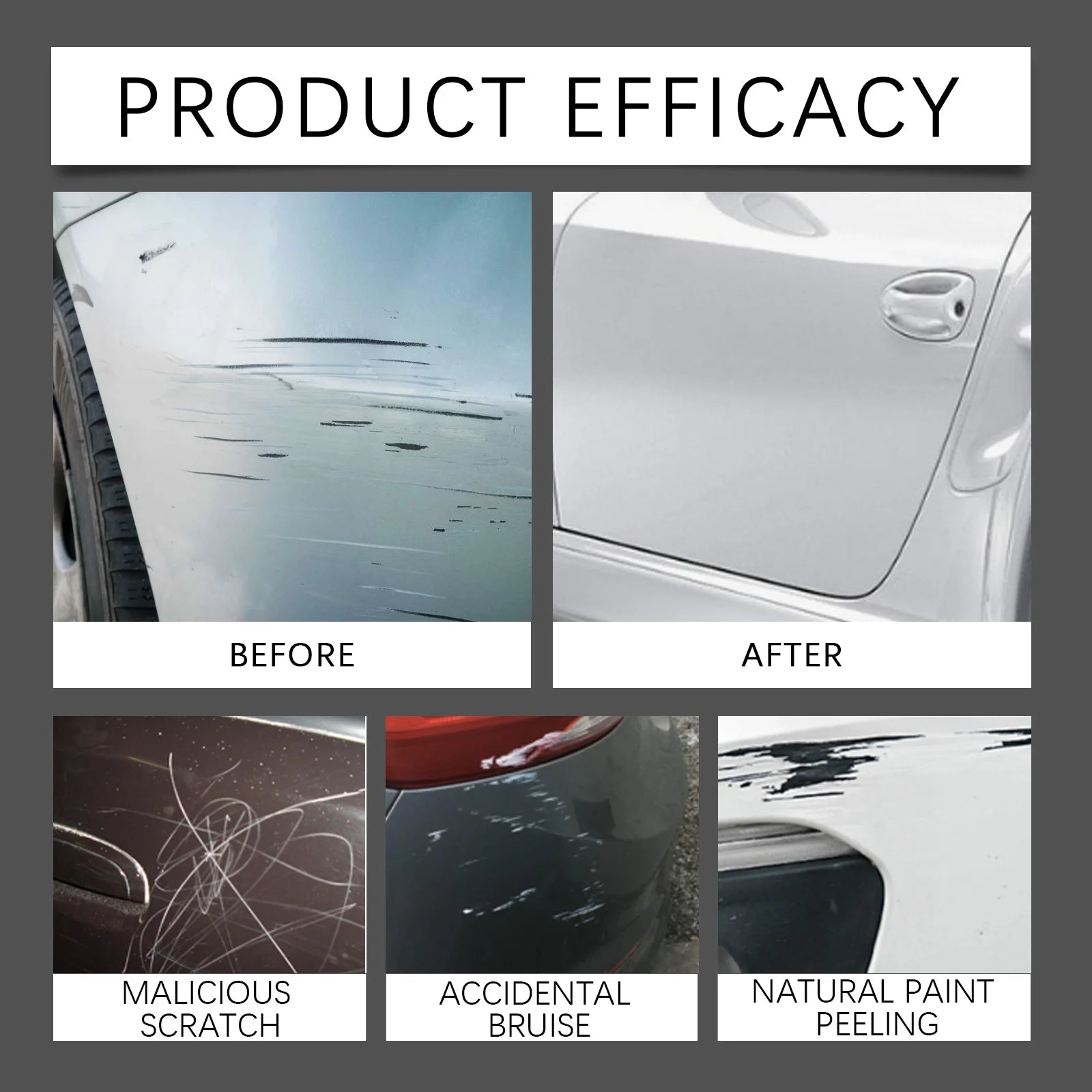Car Scratch Remover Paint Care Tools Paint Care Auto Body Polishing Cleaner Suitable For Polishing And Care Of White Car Paint