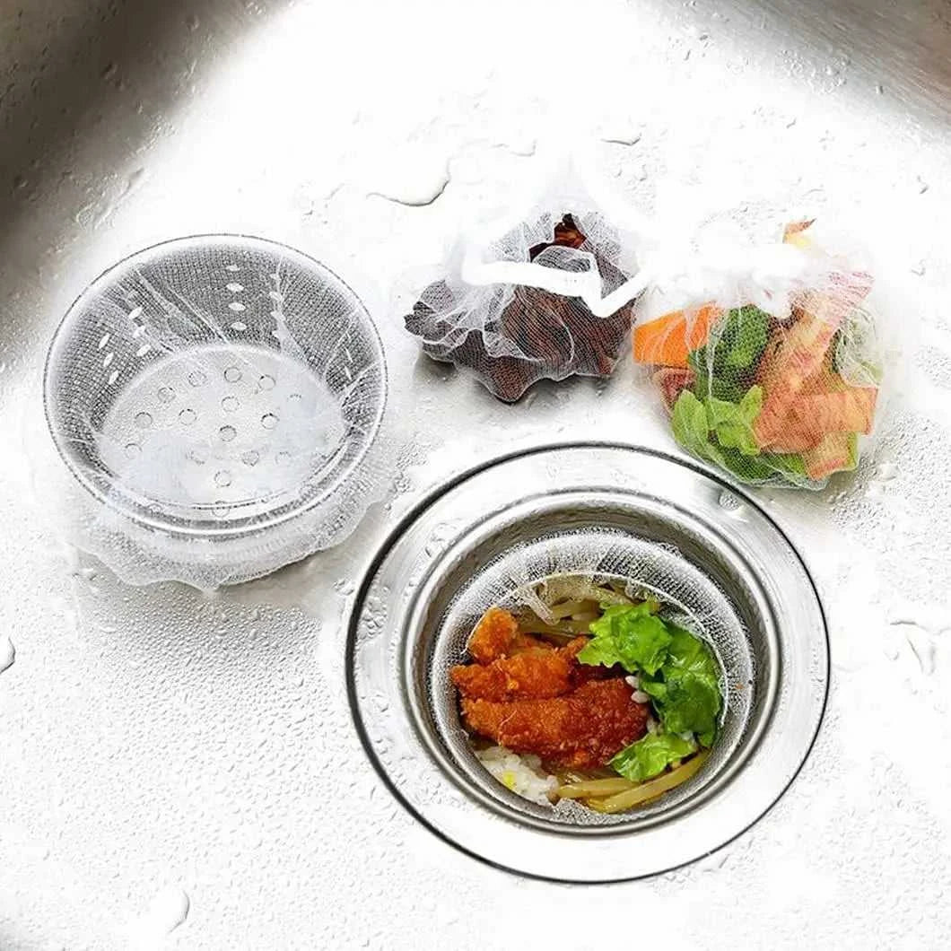 100Pcs Disposable Kitchen Sink Strainer Bags Sewer Drain Anti-blocking Water Filter Shower Hair Rubbish Storage Clean Mesh Bag The jack market .AU The jack market .AU Home $ 49 14:202732816#100Pcs-1Pack