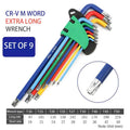 9Pcs S2 Alloy Steel Hex Key Set with Quick Snap Adapter & Ball Head for Ultimate Precision