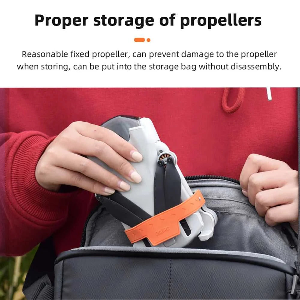 BRDRC Propeller Holder for DJI Mini 3/Mini 3 Pro Drone Wings Stabilizer Protector Blades Fixed Strap Mount Guard Accessories The jack market .AU The jack market .AU Drones $ 49 14:200006156#Type C Grey