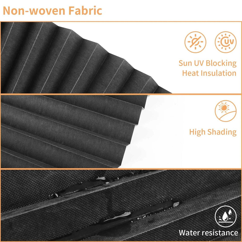 1Pc Shades Self-adhesive Half/Full Windows Nonwoven Folding Curtain Bathroom Balcony Living Room Balcony Curtains Pleated Blinds The jack market .AU The jack market .AU Home $ 51 14:365458#60X150CM Full